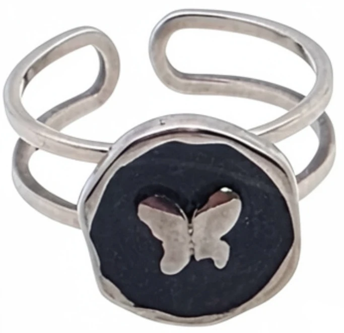 Anillo de acero quirurgico mariposa